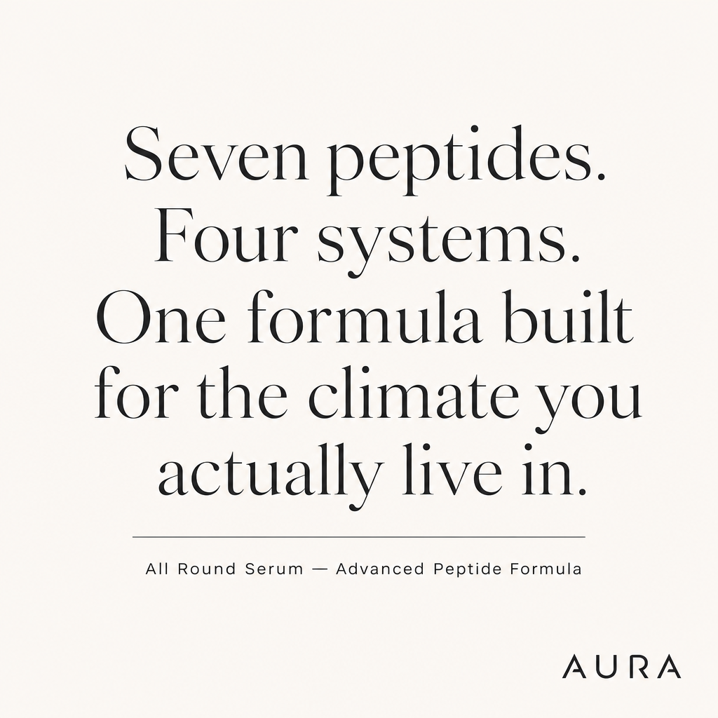 The Full AURA Formula: How Four Peptide Systems Work Together for Southeast Asian Skin