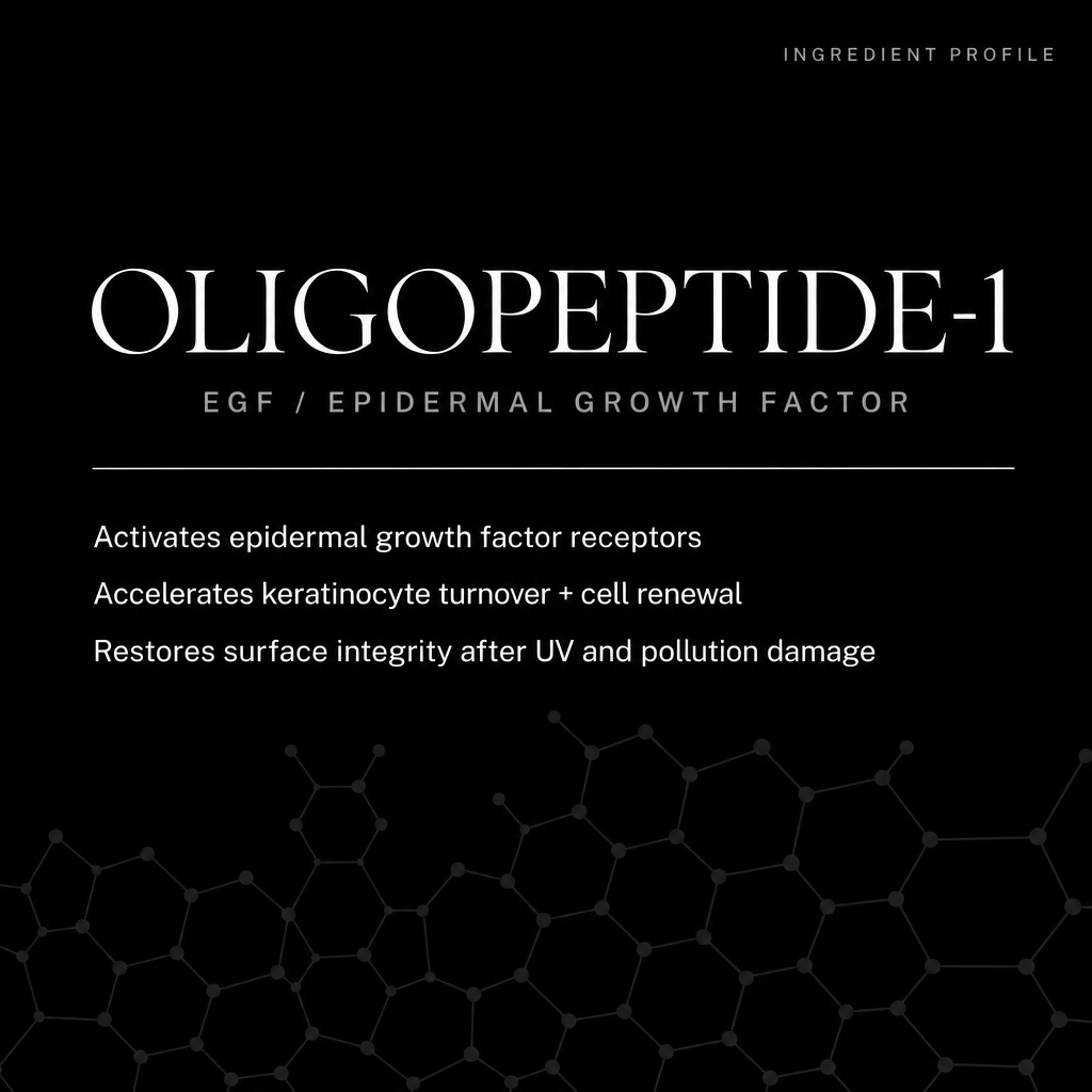 Oligopeptide-1 EGF ingredient profile card — AURA All Round Serum science